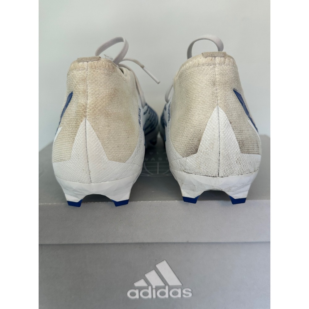 Adidas Predator Edge.2 FG Soccer Cleats White Blue Mens Size 7.5 GW2269 - Picture 4 of 11